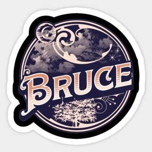 Bruce Name Tshirt Sticker